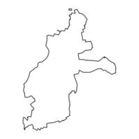 st Sauveur paroisses carte, administratif division de Jersey. vecteur illustration.