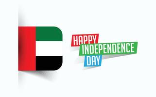 content indépendance journée de uni arabe émirats vecteur illustration, nationale journée affiche, salutation modèle conception, eps la source fichier