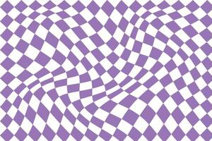 une violet rayé Contexte avec une modèle de lignes une violet modèle avec une géométrique modèle de carrés violet polka points sur une blanc Contexte vecteur