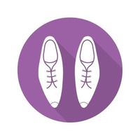 icône de glyphe de grandissime de conception plate de chaussures pour hommes. illustration vectorielle vecteur