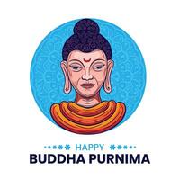 Bouddha jayanti, Bouddha purnima, et Bouddha jour, vesak fête salutation vecteur