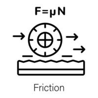 branché friction concepts vecteur