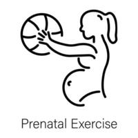 branché prénatal exercice vecteur