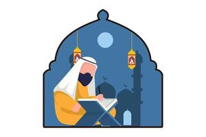 Ramadan kareem plat conception illustration vecteur