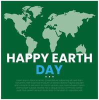 monde Terre jour, de conscience à action célébrer Terre journée monde Terre journée bannière modèle vecteur