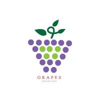 abstrait les raisins logo conception vecteur