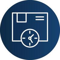 livraison temps Créatif icône conception vecteur