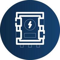 conception d'icône créative de panneau électrique vecteur