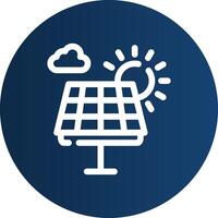 conception d'icône créative de panneau solaire vecteur