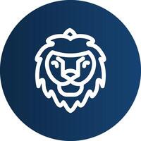 conception d'icône créative lion vecteur