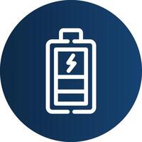 conception d'icône créative de batterie de charge vecteur