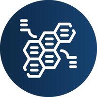 en alternance hexagones Créatif icône conception vecteur