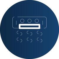 conception d'icône créative de climatiseur vecteur