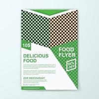 modèle de conception de brochure flyer alimentaire, illustration vectorielle avec vecteur