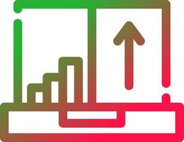 flux de clics une analyse Créatif icône conception vecteur