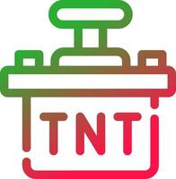 conception d'icône créative tnt vecteur