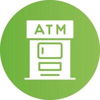 conception d'icône créative atm vecteur