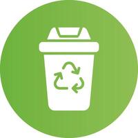 conception d'icône créative bac de recyclage vecteur