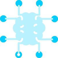 conception d'icône créative de neuroimagerie vecteur