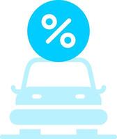 conception d'icône créative de prêt de voiture vecteur