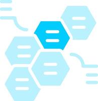 en alternance hexagones Créatif icône conception vecteur