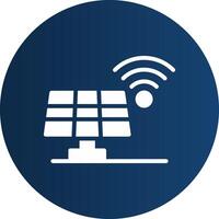 conception d'icône créative de panneau solaire vecteur