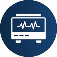 conception d'icône créative moniteur ekg vecteur