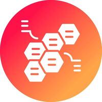 en alternance hexagones Créatif icône conception vecteur