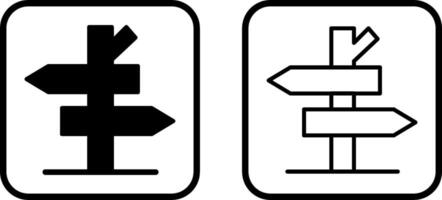 icône de vecteur de panneau de signalisation