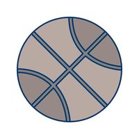 Illustration vectorielle de basket-ball icône vecteur