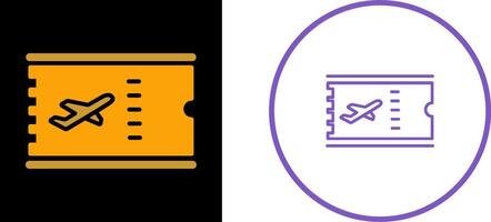 icône de vecteur de billets d'avion