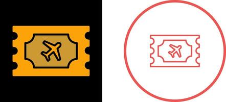 icône de vecteur de billets d'avion