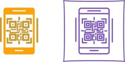 icône de vecteur de code qr