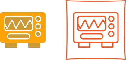 icône de vecteur d'oscilloscope