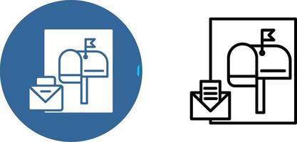 icône de vecteur de boîte aux lettres