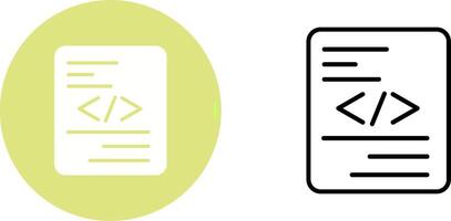 morceau d'icône de vecteur de code
