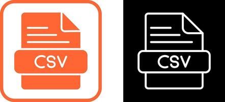 icône de vecteur csv