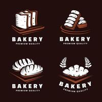 collection de conception de logo de pain vecteur