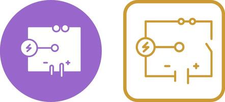 icône de vecteur de circuit électrique