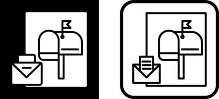 icône de vecteur de boîte aux lettres