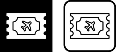 icône de vecteur de billets d'avion