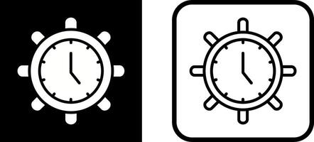 icône de vecteur de paramètres de temps