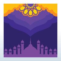 violet islamique prospectus Contexte conception avec Facile ornements vecteur