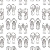 ligne art chaussure baskets modèle. décontractée tenue de sport, branché aptitude formation chaussures. vecteur illustration sur une blanc Contexte.