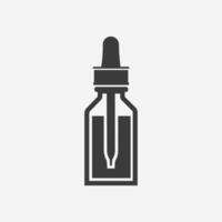 médicament bouteille icône vecteur. médecine, pilule, médicament, capsule, pharmacie, médicament, santé, traitement, ordonnance symbole signe vecteur