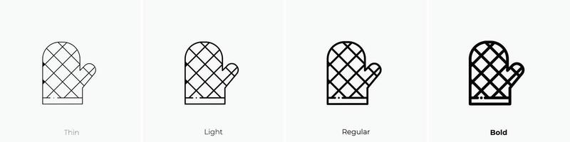 gant icône. mince, lumière, ordinaire et audacieux style conception isolé sur blanc Contexte vecteur