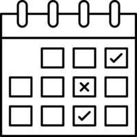 calendrier icône symbole vecteur image