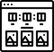 calendrier icône symbole vecteur image