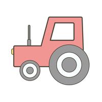 Icône de tracteur de vecteur