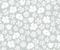 gris blanc floral modèle Contexte vecteur